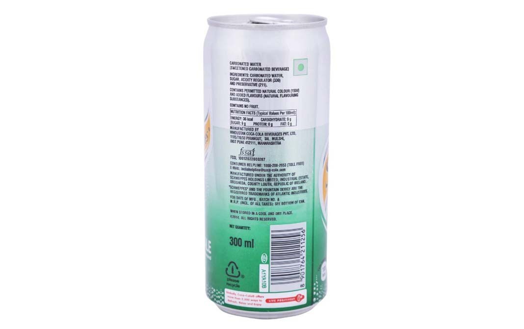 Schweppes Original Ginger Ale Flavoured   Tin  300 millilitre
